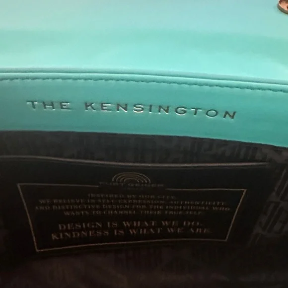 Kurt Geiger Turquoise Quilted Chain Shoulder Bag - Picture 4 of 12